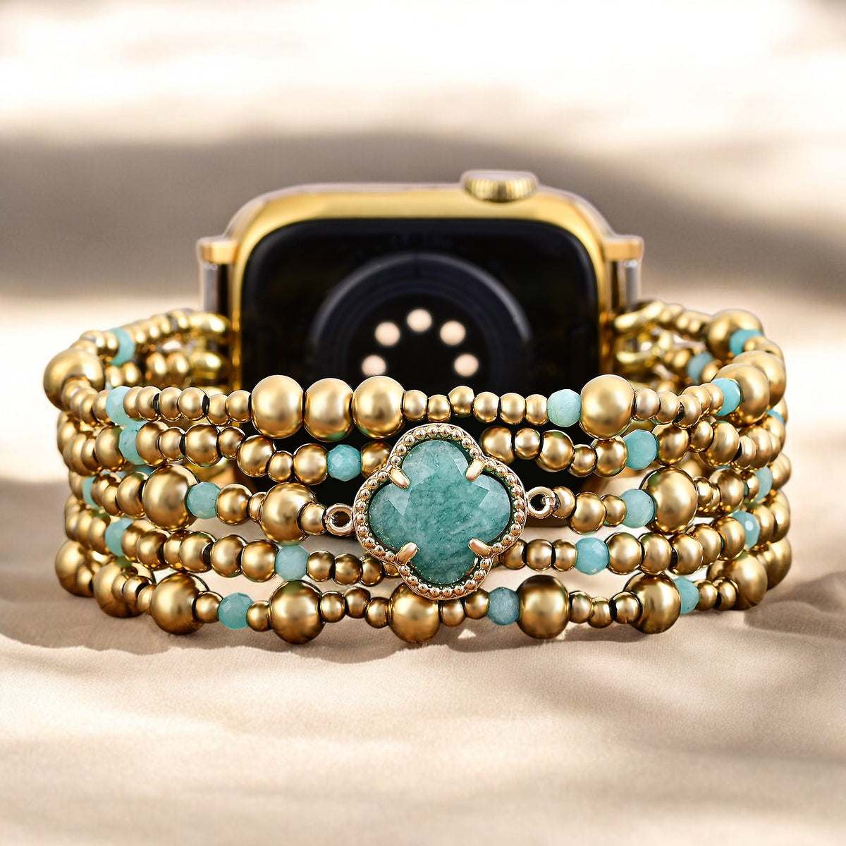 Healing Amazonite Delight Stretch Apple Watch Band