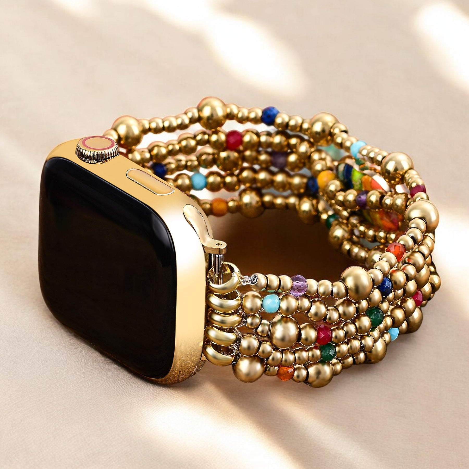 Golden Essence Heart Stretch Apple Watch-band