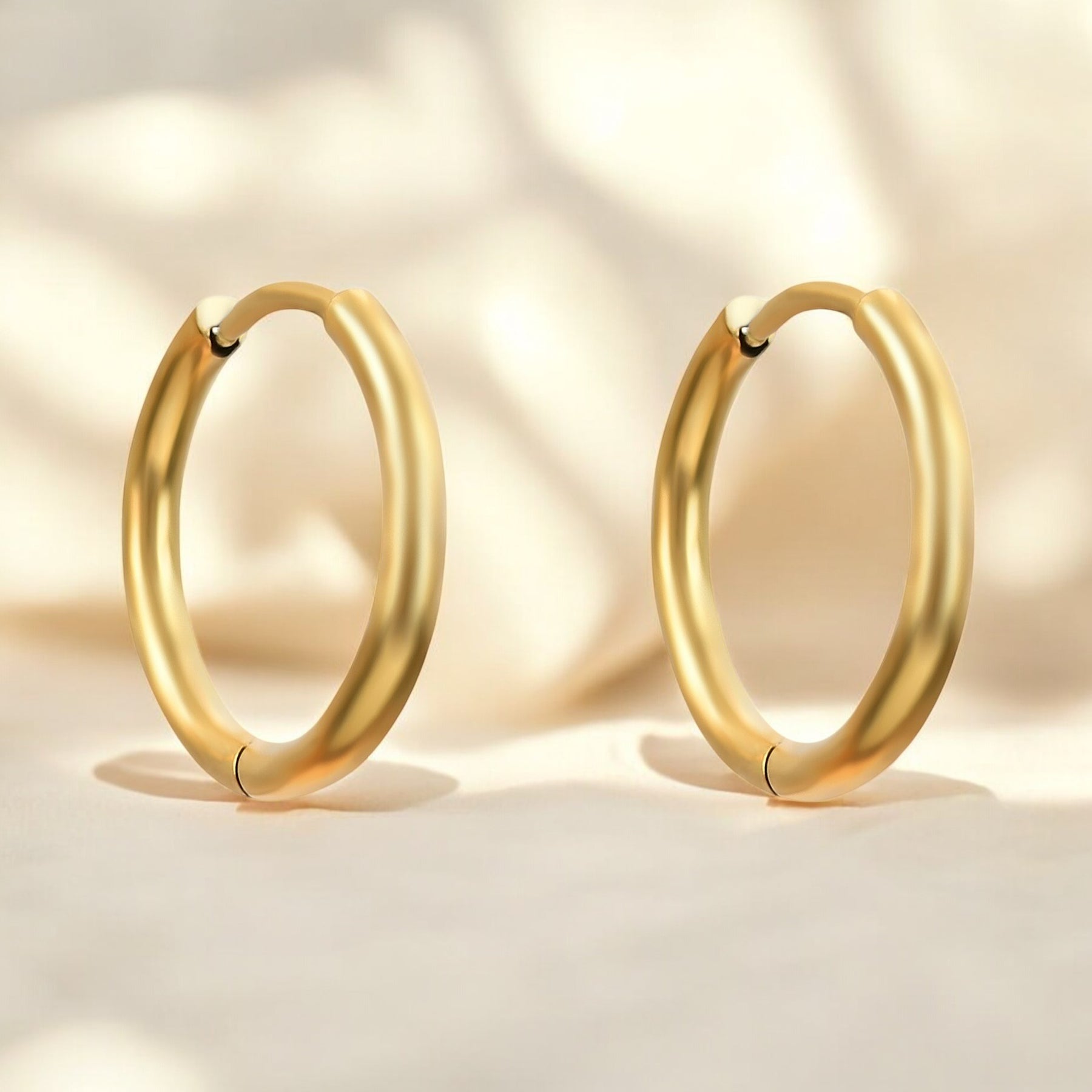 Gleam Gouden Hoepel Oorbellen