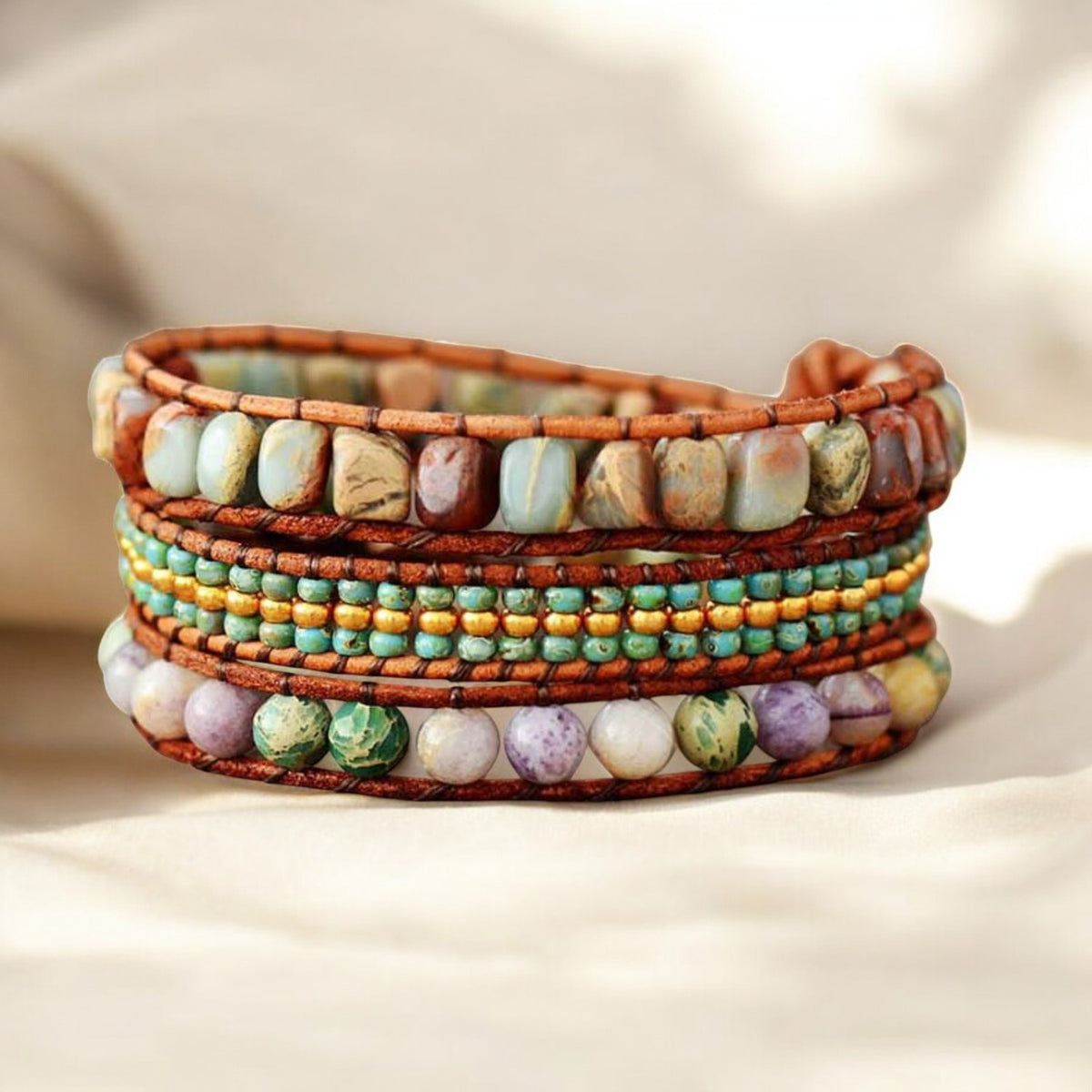 Boheemse prinses wikkelarmband