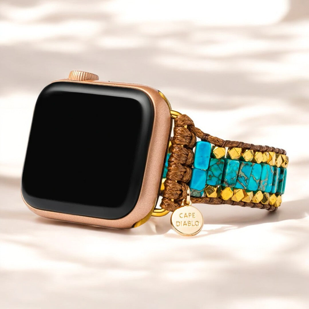 Gedurfde Turquoise Apple Watch Band