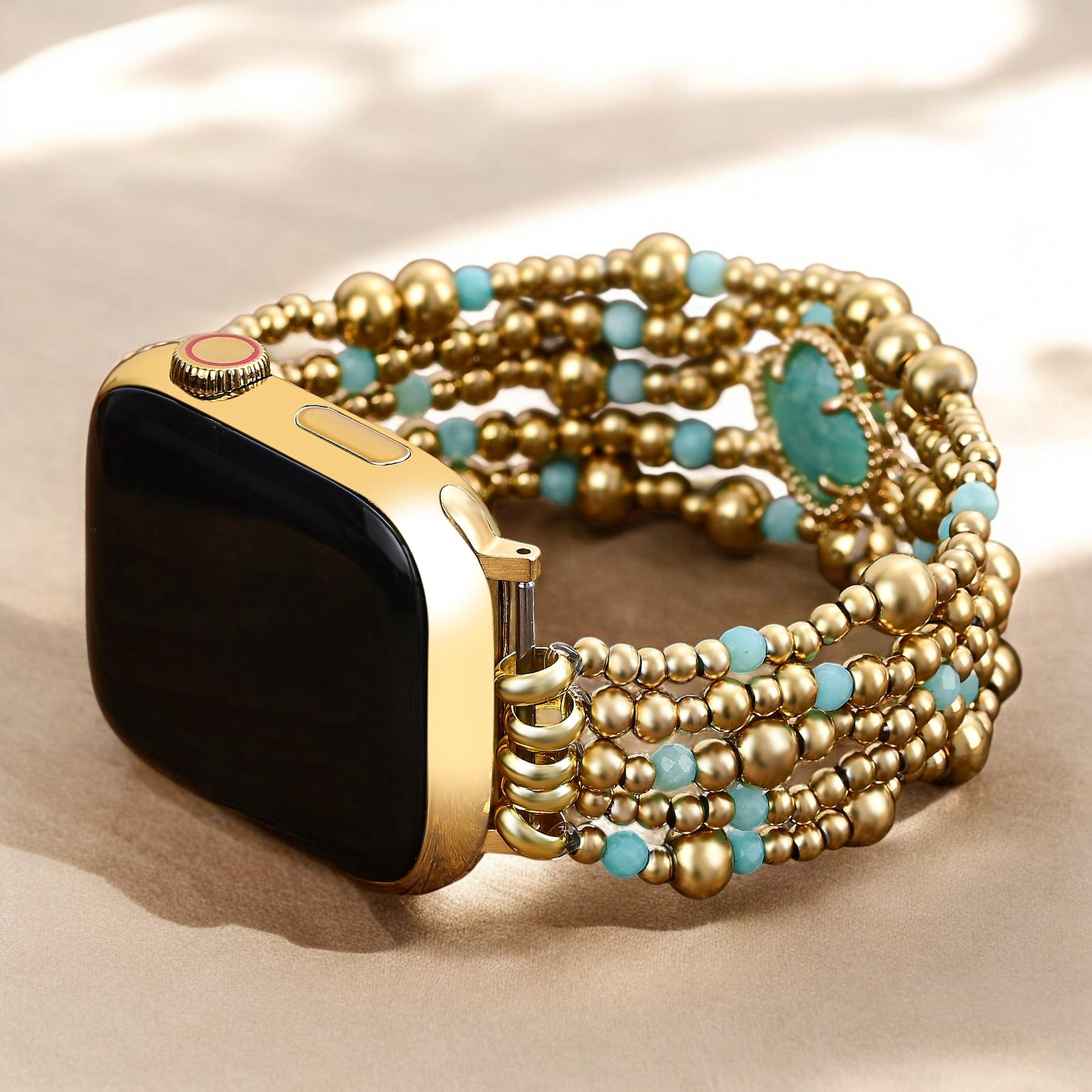 Healing Amazonite Delight Stretch Apple Watch Band