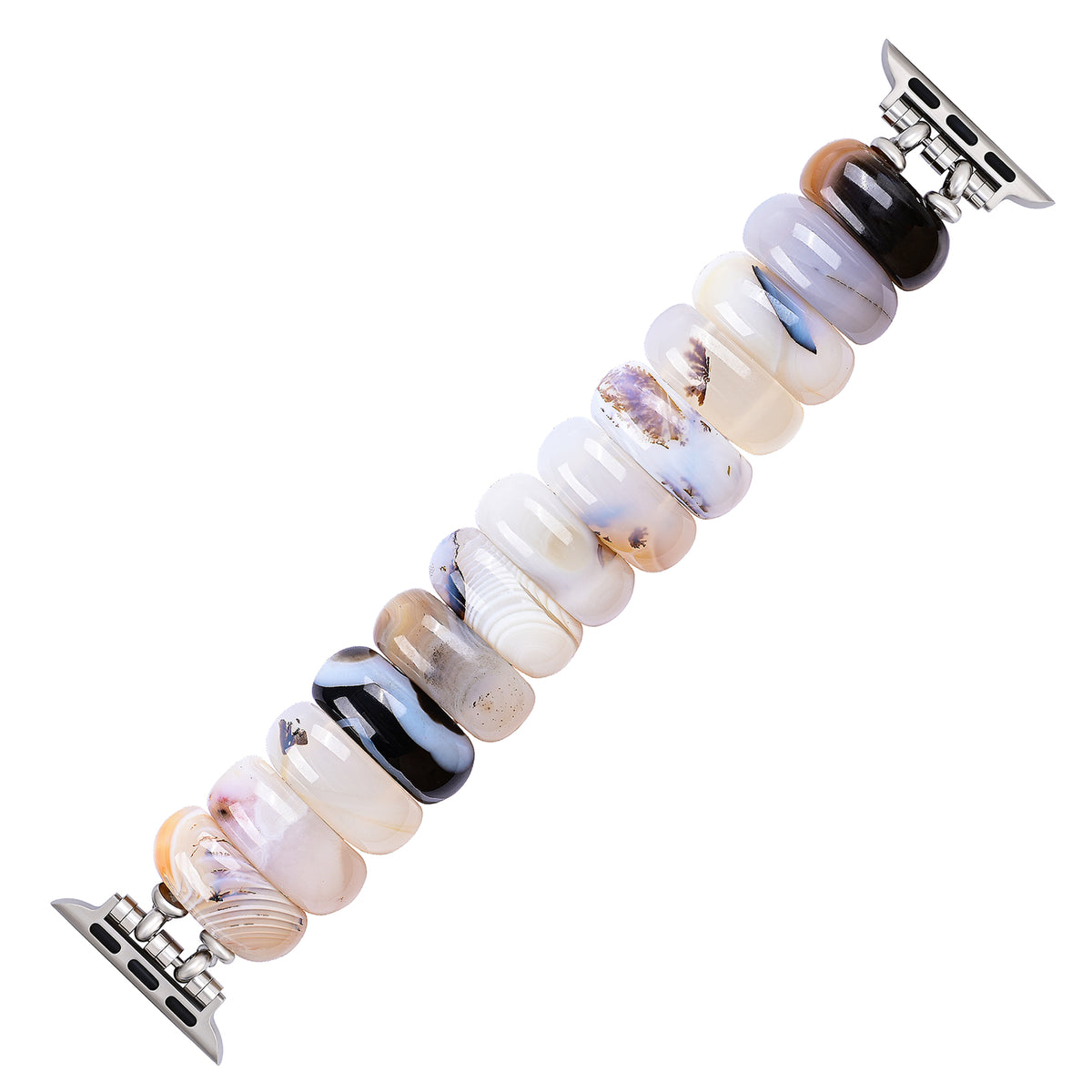 Ivoor Duin Agaat Rekbare Apple Watch Band