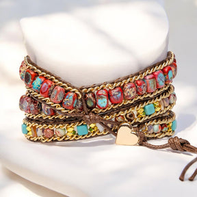 Cherry Emperor Jasper Apple Watch-band