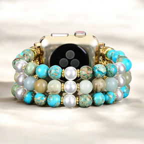 Ocean Breeze Jasper Stretch Horlogeband