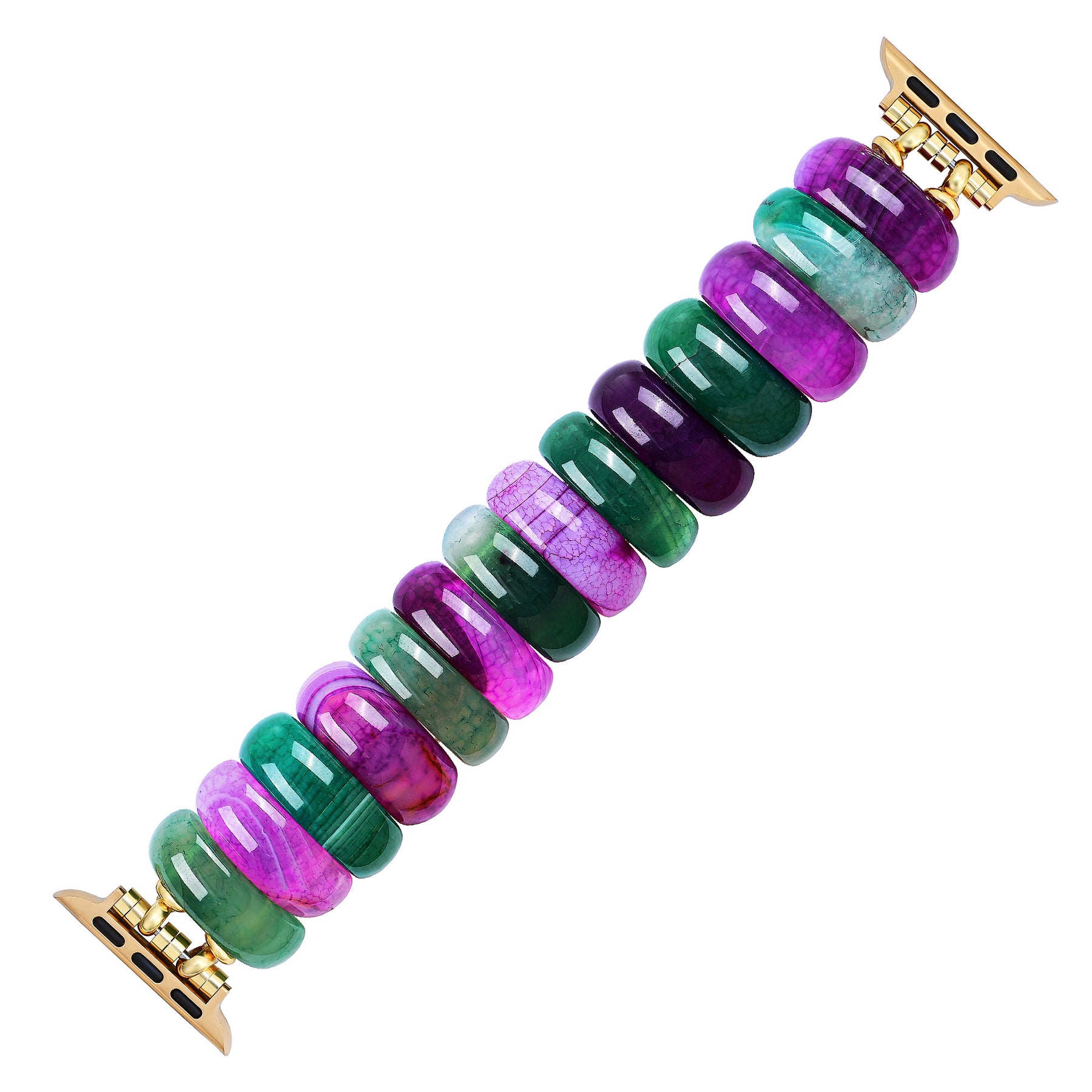 Bohemian Jewel Agate Stretch Apple Watch Band