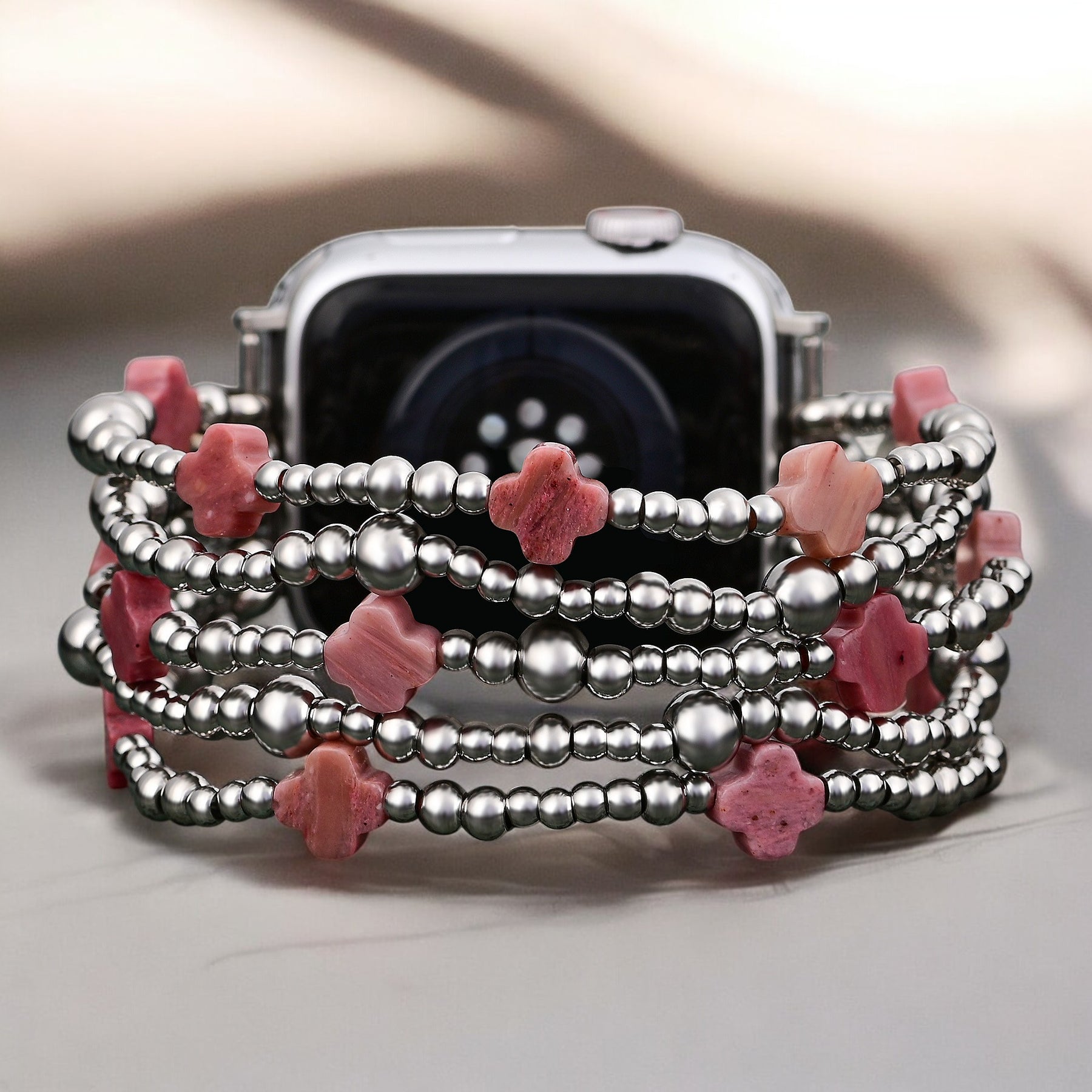 Vurige Grace Cross Stretch Apple Watch-band