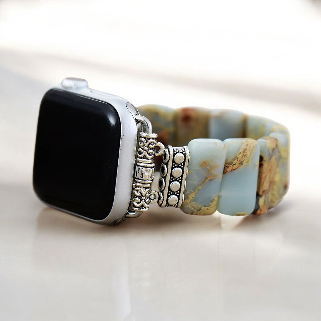 Earth Tibetaanse Jaspis Stretch Apple Watch Band