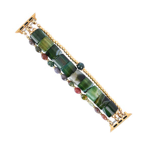 Wild Grace Agaat Rekbare Apple Watch Band