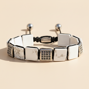 Heren Wit Turquoise Armband