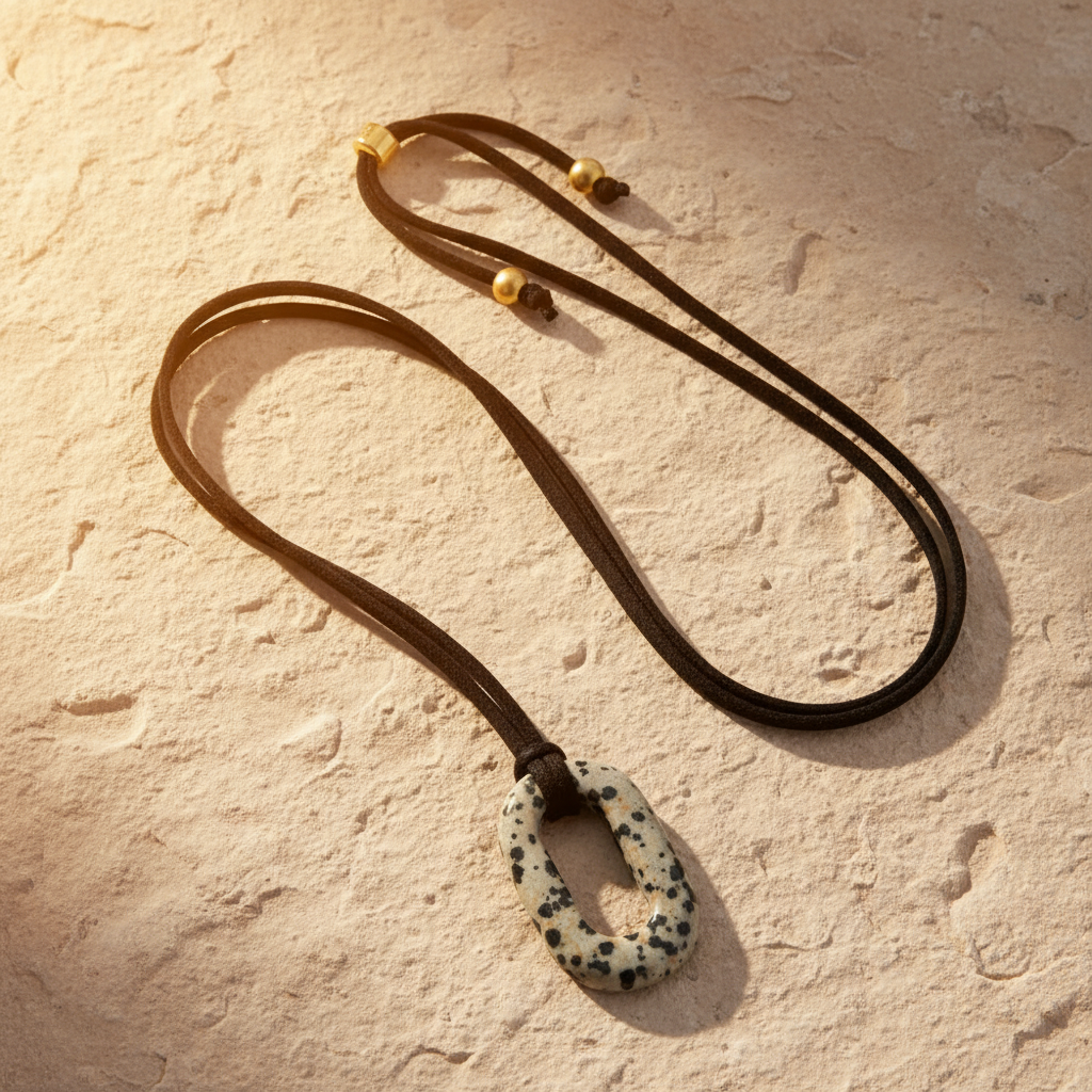 Suède Turquoise Sereniteit Ketting