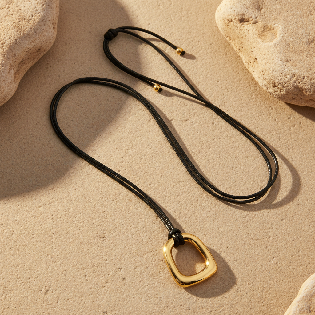 Geometrische gouden ketting