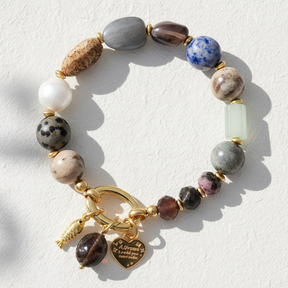 Obsidian Hart Bedelarmband