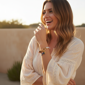 Amethist Getijde Bedelarmband