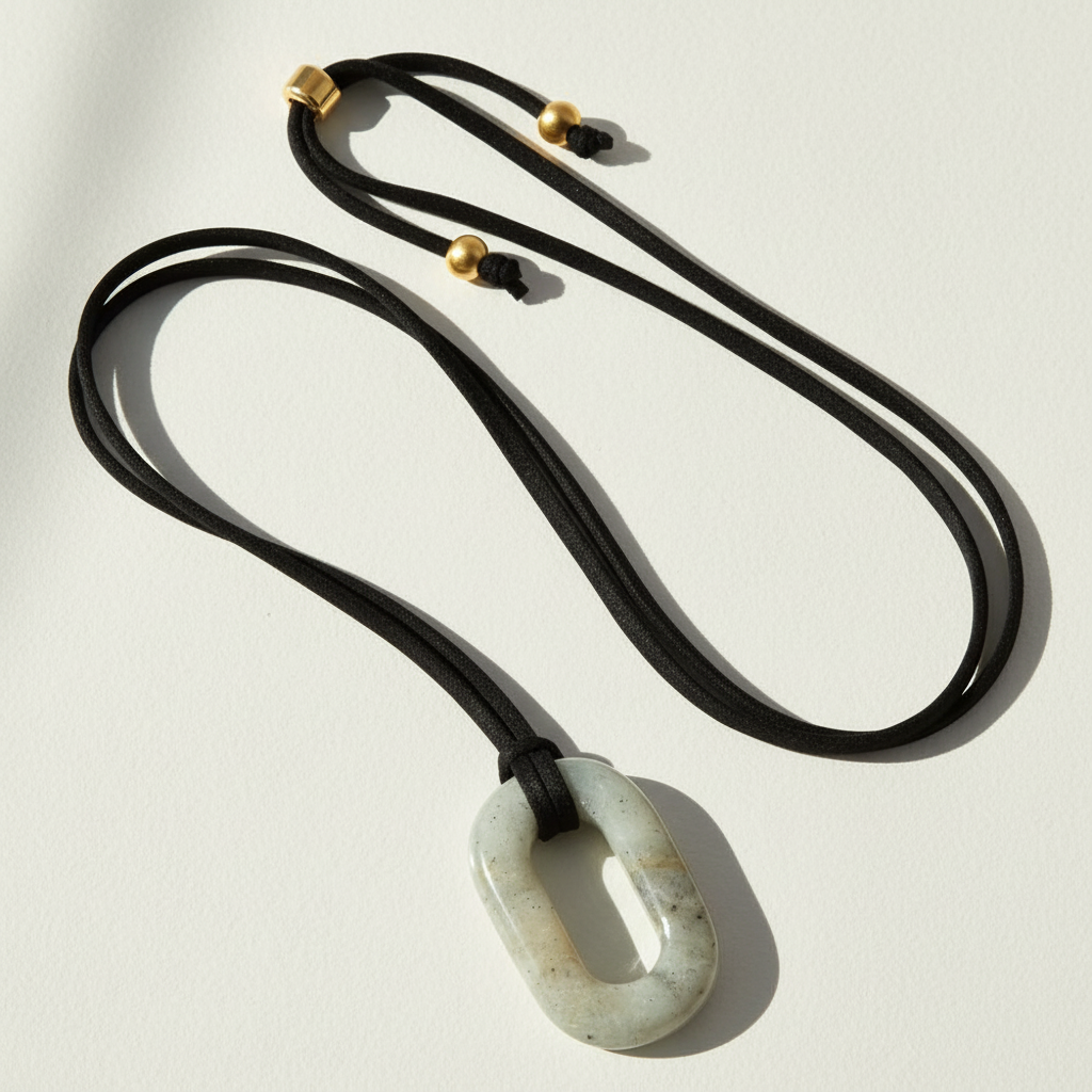 Suède Labradoriet Sereniteit Ketting