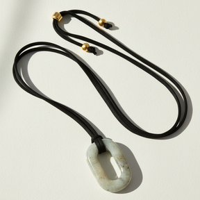 Suède Labradoriet Sereniteit Ketting