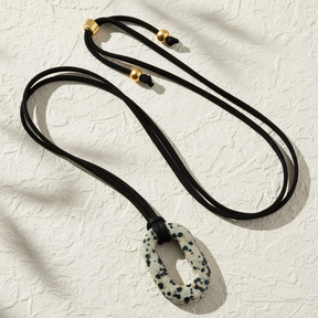 Suède Turquoise Sereniteit Ketting