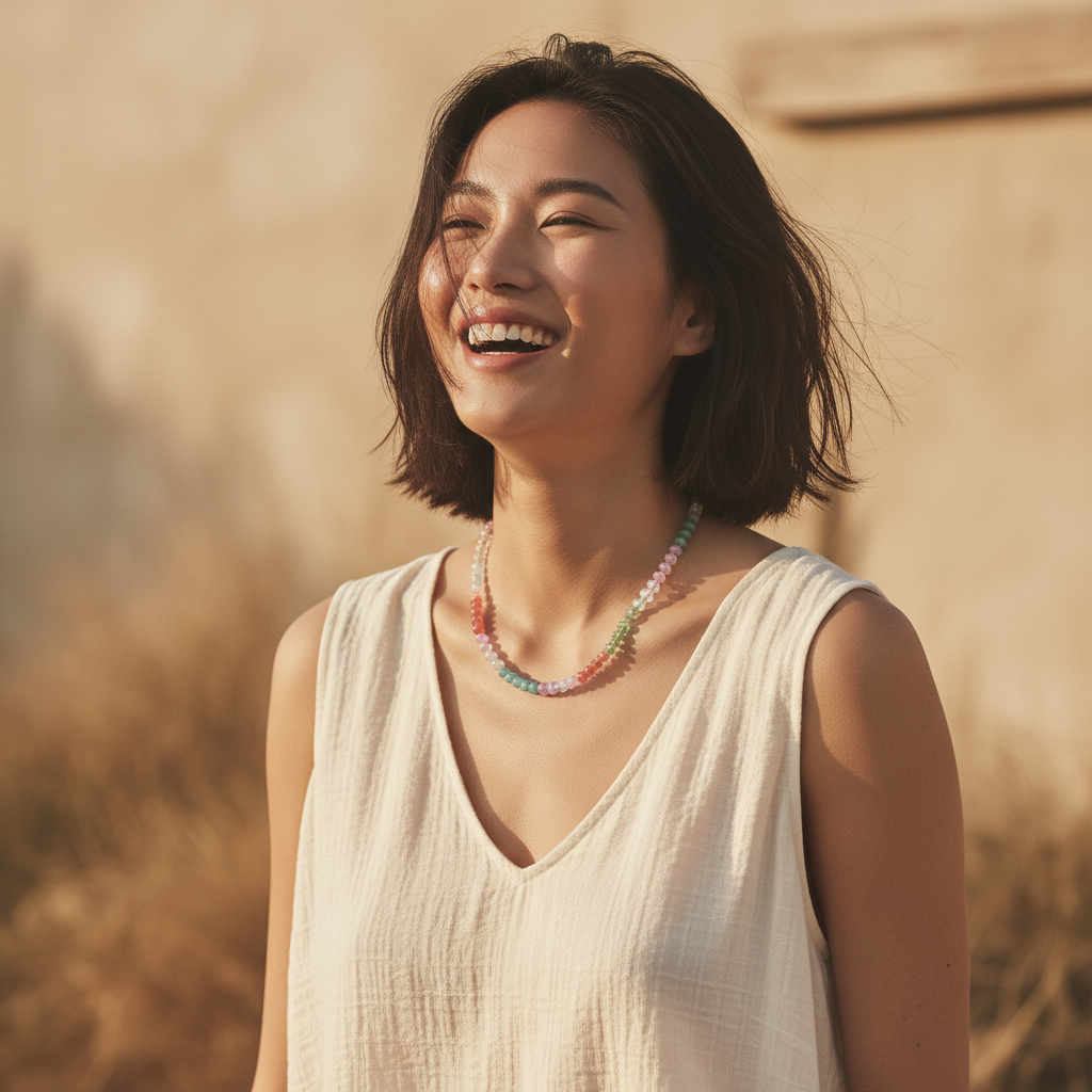 Aurora edelsteen ketting