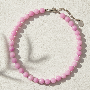 Zalige Lila Jade Choker Ketting