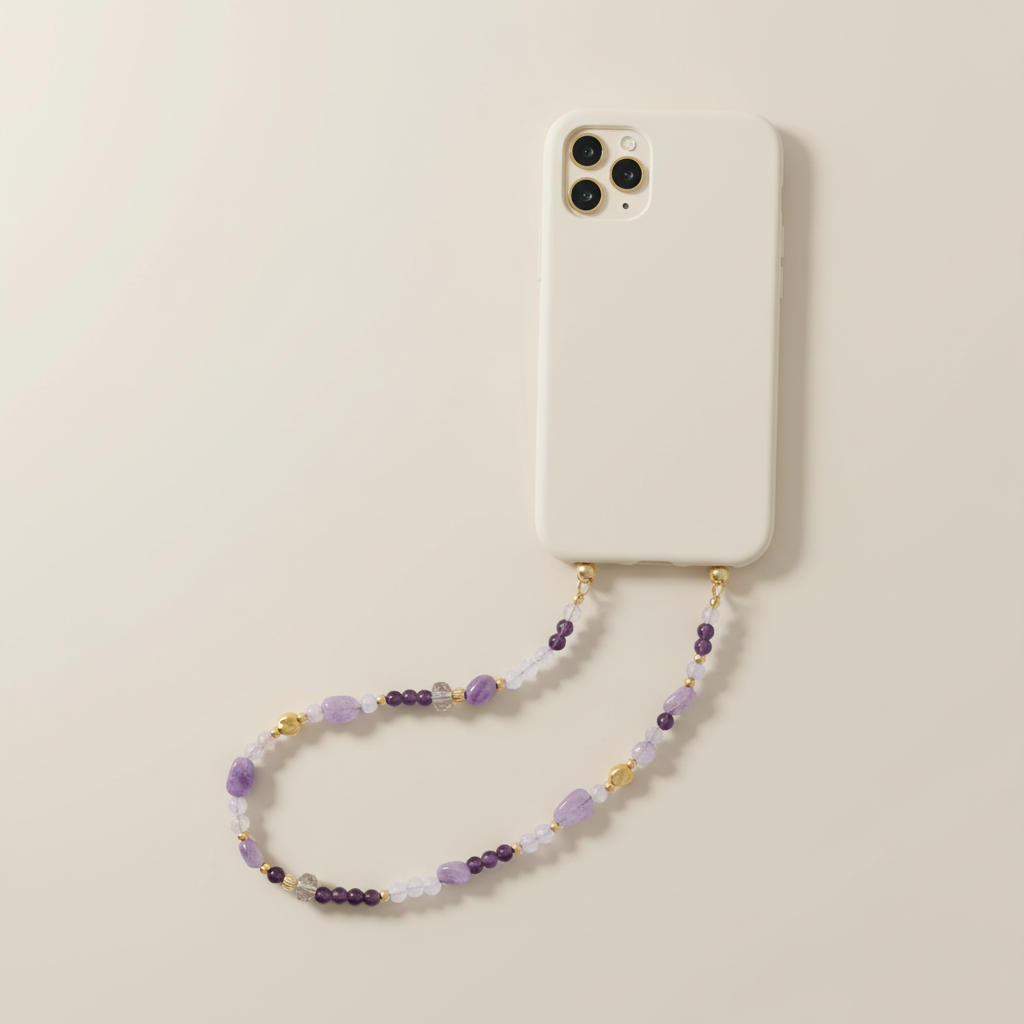 Amethyst Glow Telefoonketting