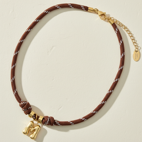 Gouden Bellenletter Touwketting