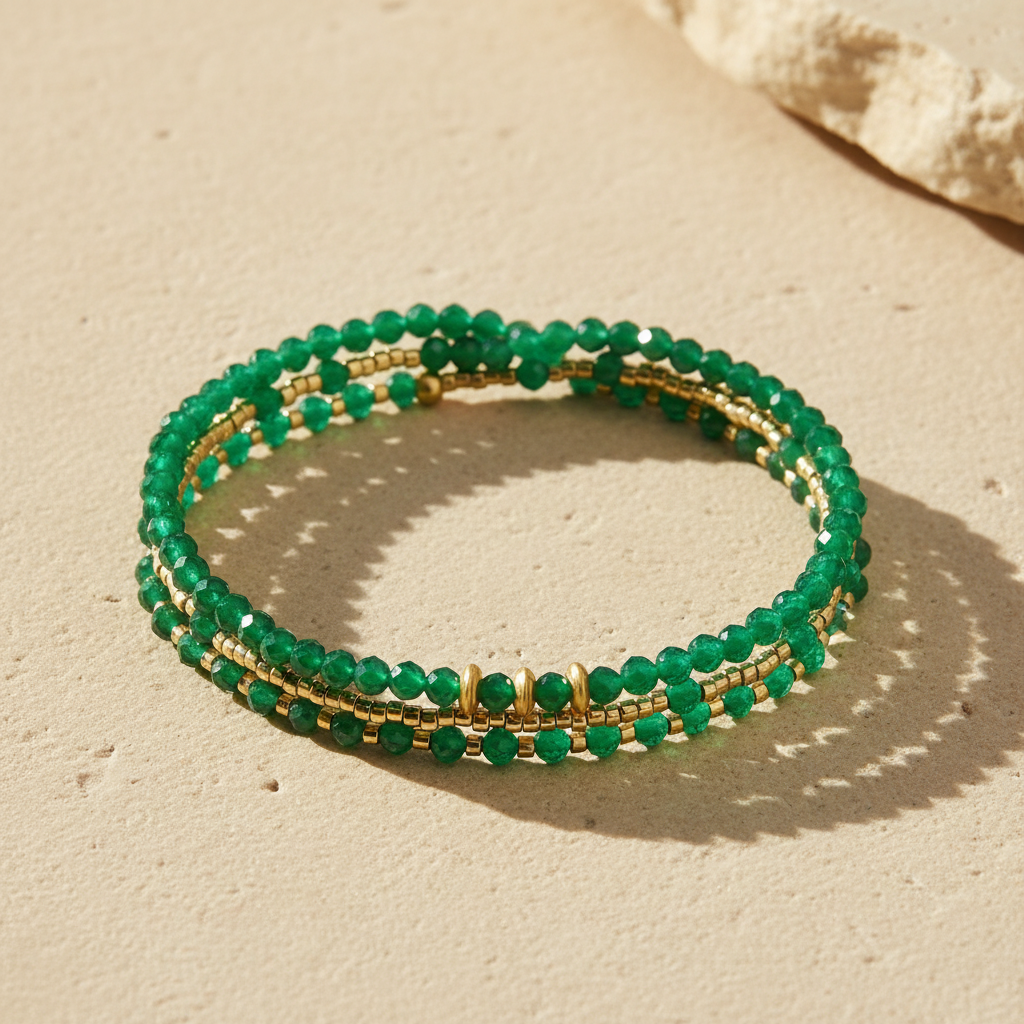 Jade Radiance Multi-Stijl Armband/Ketting