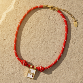 Rood Liefdesbedel Ketting