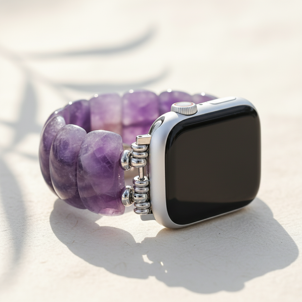 Intense Jasper Glimmer Stretch Apple Watch-band