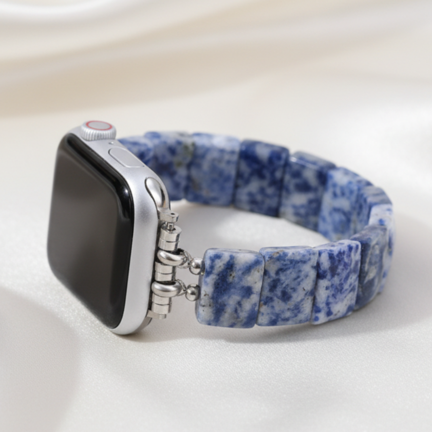 Blauwe Horizon Sodaliet Rekbare Apple Watch Band