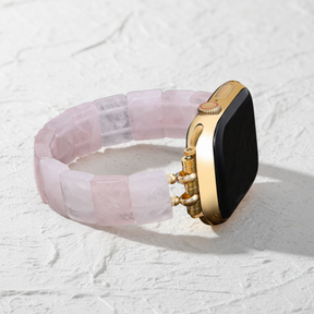 Blush Liefde Kwarts Rekbare Apple Watch Bandje