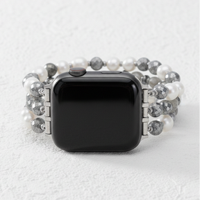 Lunar Luxe Parel Elastische Apple Watch Band