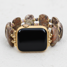 Desert Horizon Agaat Rekbare Apple Watch Band