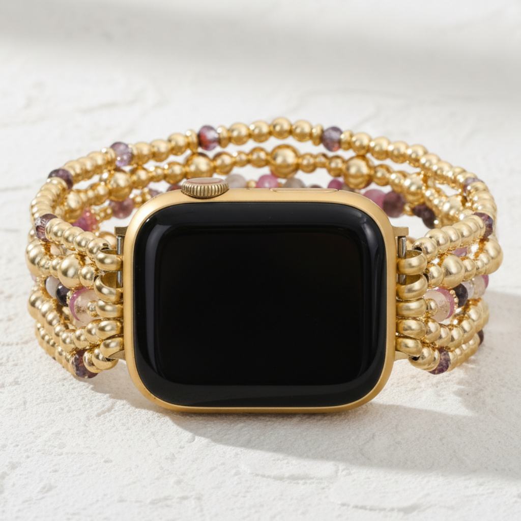 Blush Bloom Rekbare Apple Watch Band