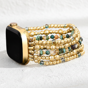 Gouden Oase Rekbare Apple Watch Bandje