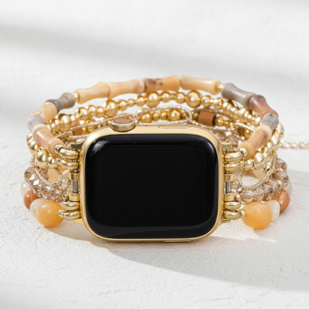 Sahara Zonsondergang Rekbare Apple Watch Band