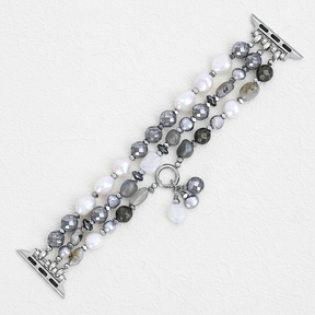 Lunar Luxe Parel Elastische Apple Watch Band