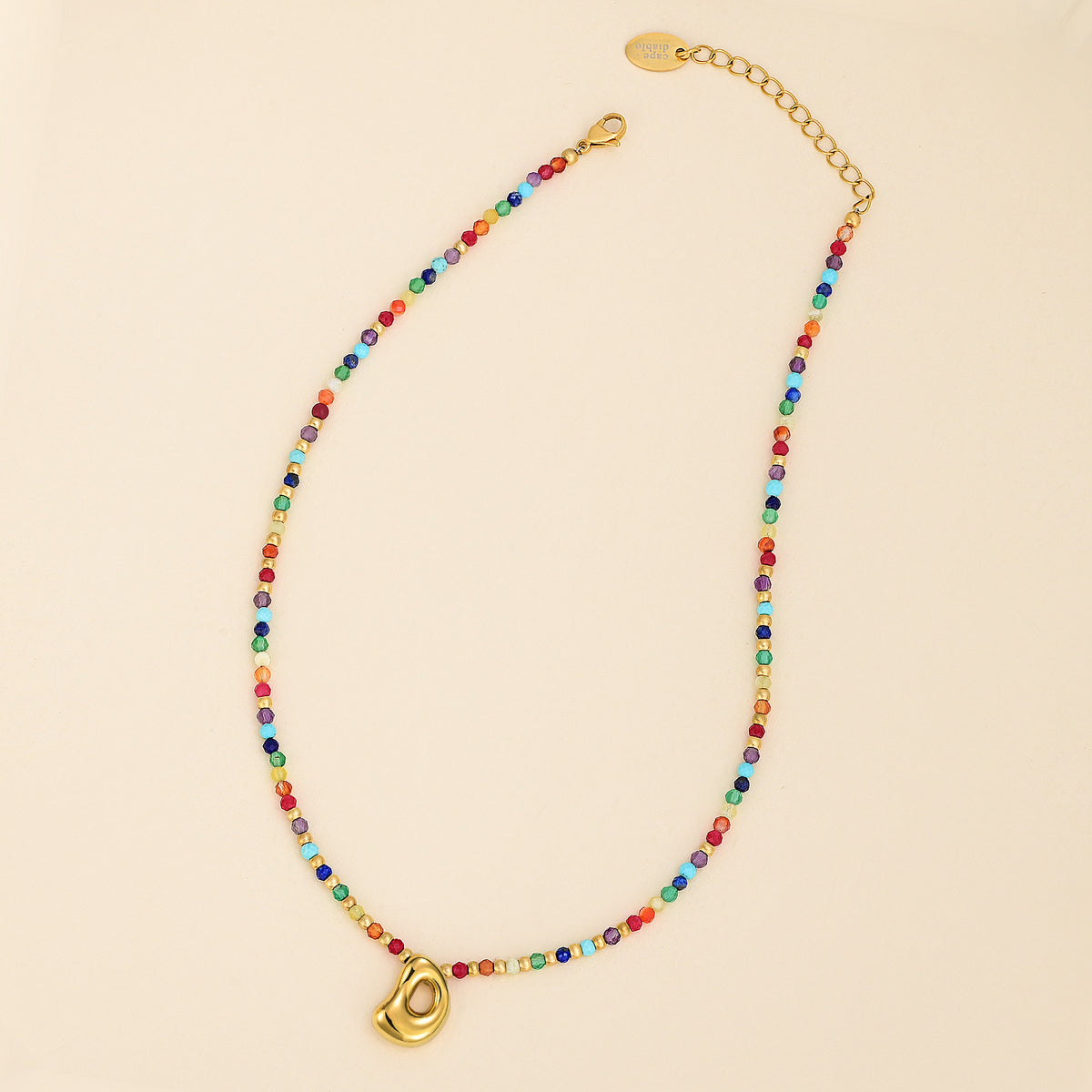 Rainbow Bubble Initial Ketting