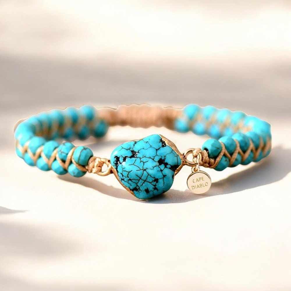 Etnische Turquoise Bedelarmband