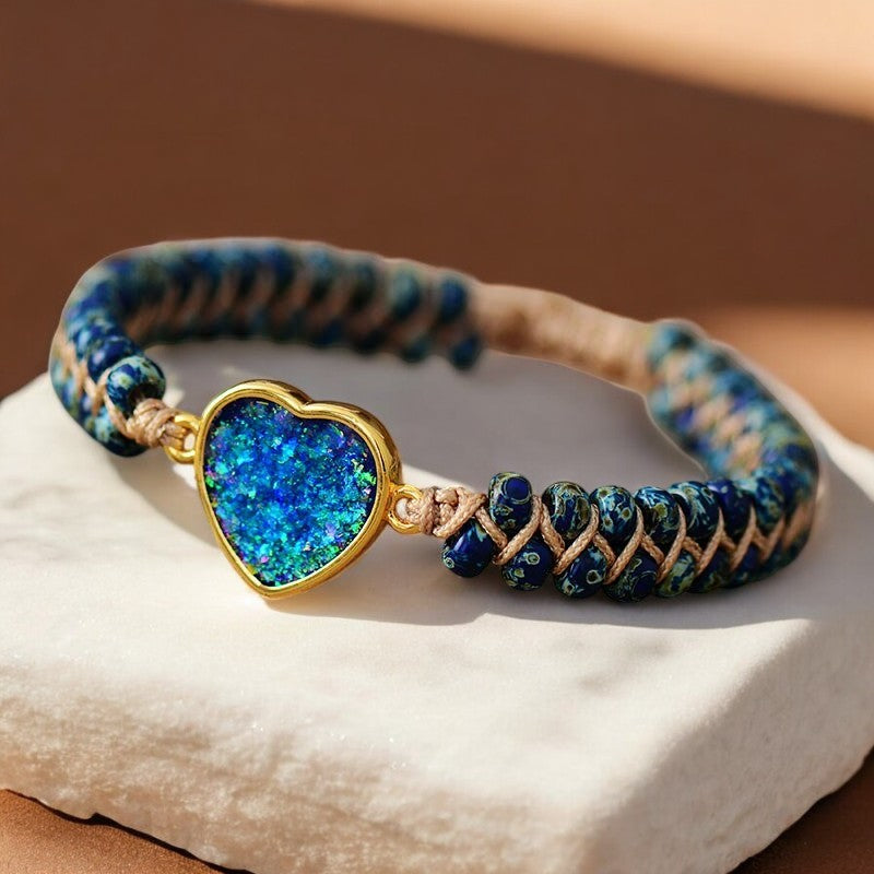 Eeuwige Vriendschap Opalen Hart Armband