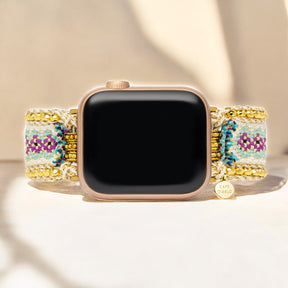 Gouden Bloem Apple Watch Bandje