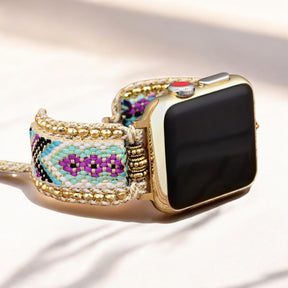 Gouden Bloem Apple Watch Bandje