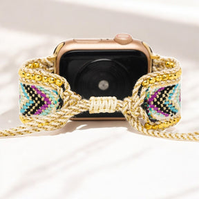 Gouden Bloem Apple Watch Bandje