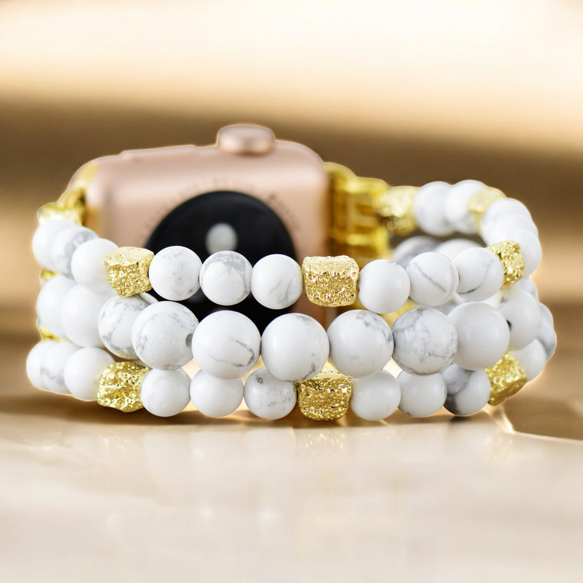 Howlite Spirit stretch Apple Watch -bandje