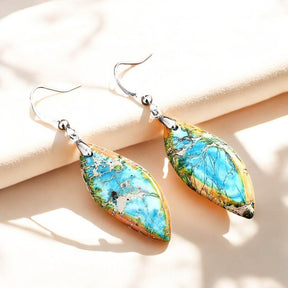 Jasper Blad Dangle Oorbellen