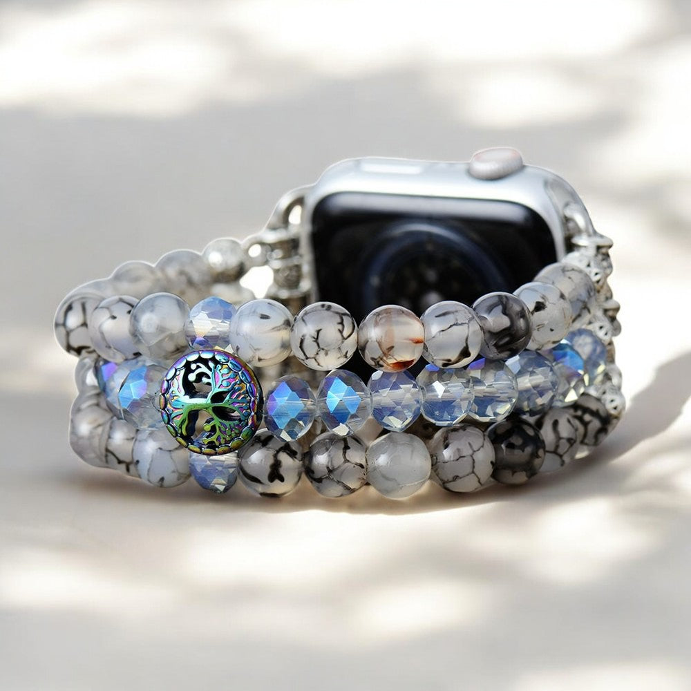 Labradoriet Kristal Rekbare Apple Watch Band