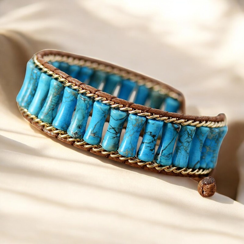 Magische turquoise Jasper energiearmband