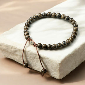 Heren Zwarte Jasper Armband