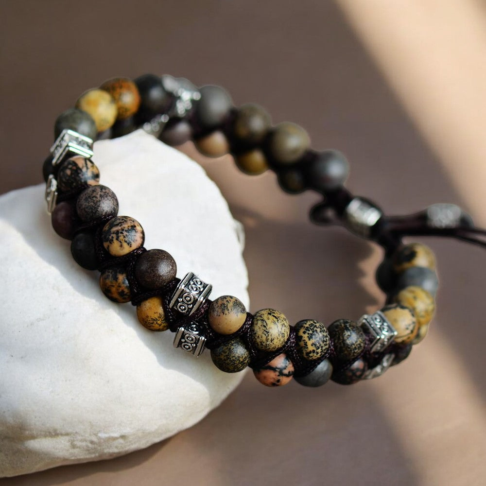 Charmante Jasper-armband voor heren