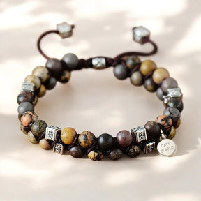 Heren Charmante Jasper Armband