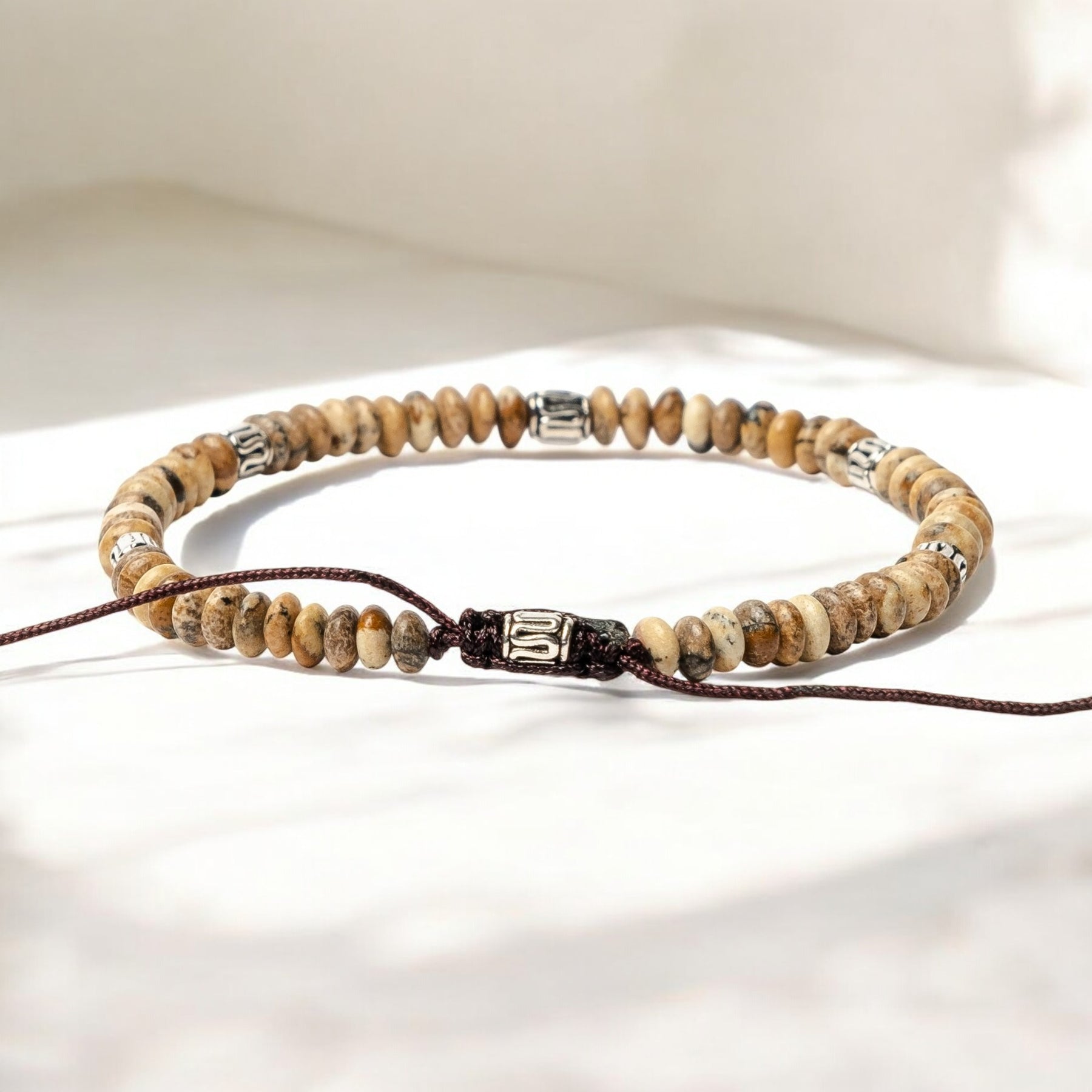 Heren Tibetaanse Jaspis Armband